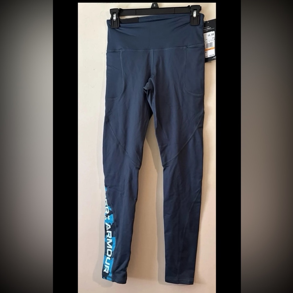 Under Armour Blue Swim Leggings Performance Fit